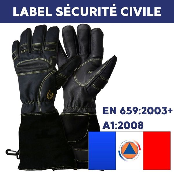 Gants de protection feu Rostaing Attack label sécurité civile