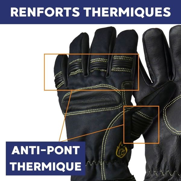 Gants de protection feu Rostaing Attack label sécurité civile