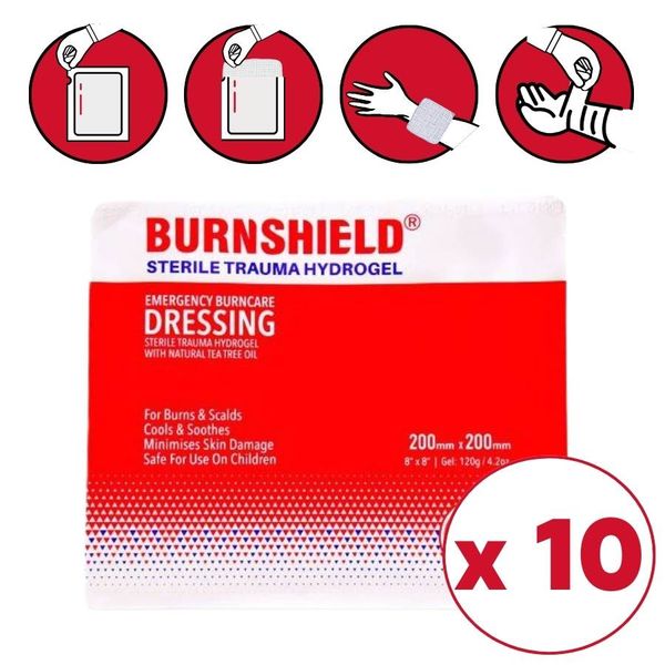 Compresse brulure Burnshield  20x20 cm - Lot de 10