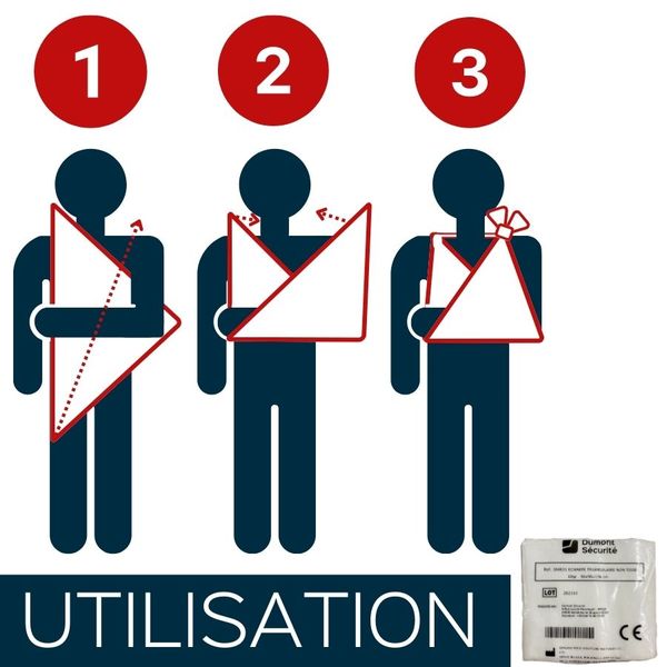 Echarpe triangulaire non tissé