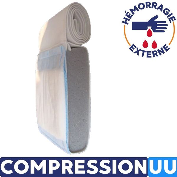 Coussin hémostatique d'urgence en cas d'hémorragie externe