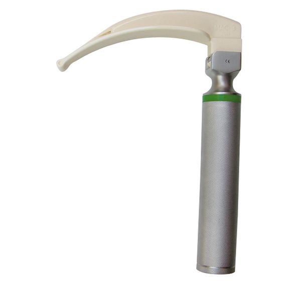 Manche de laryngoscope à fibre optique