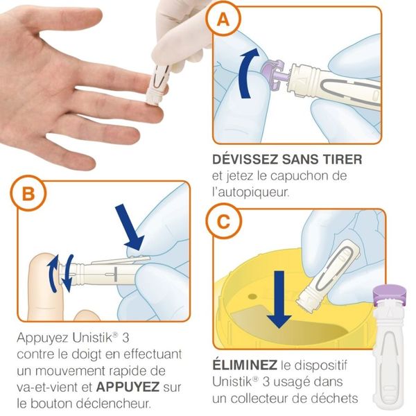 Autopiqueur Unistik 3 - Boite de 100