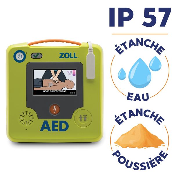 Défibrillateur AED 3 Zoll - 2 version : automatique ou semi automatique