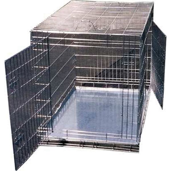 Cage de transport pour chien en acier