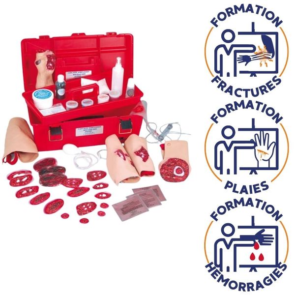 kit maquillage de formation secourisme fractures plaie et hemorragies