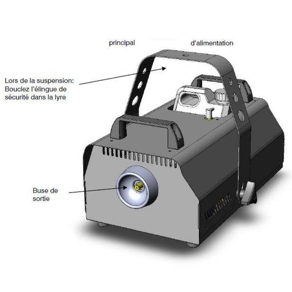 Machine à fumée 1500w JEM ZR 35 débit 800m3 par min