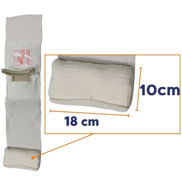 Pansement compressif israélien stérile First Care Blanc - Lot de 10