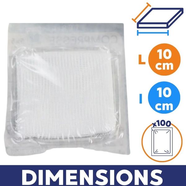 dimension compresse non tissée​