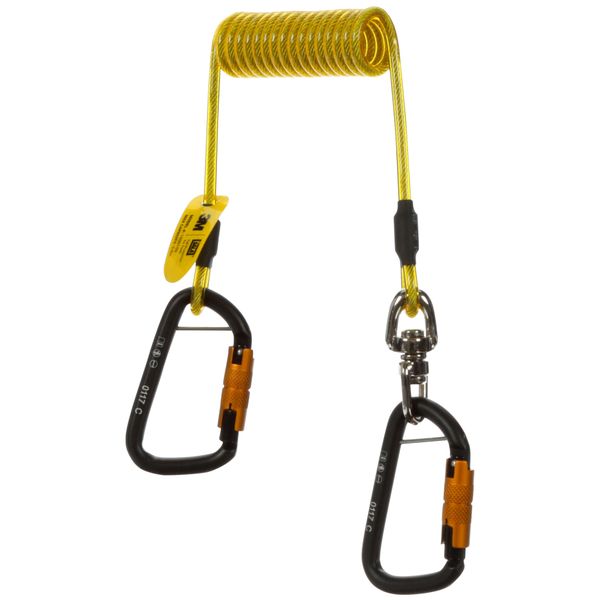 Lot de 10 câbles d'attache à spirale extensible à crochet