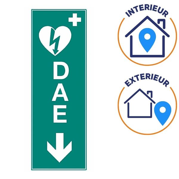 emplacement intérieur et extérieur signalétique dae