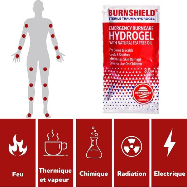 Sachet gel brulure Burnshield - Lot de 10