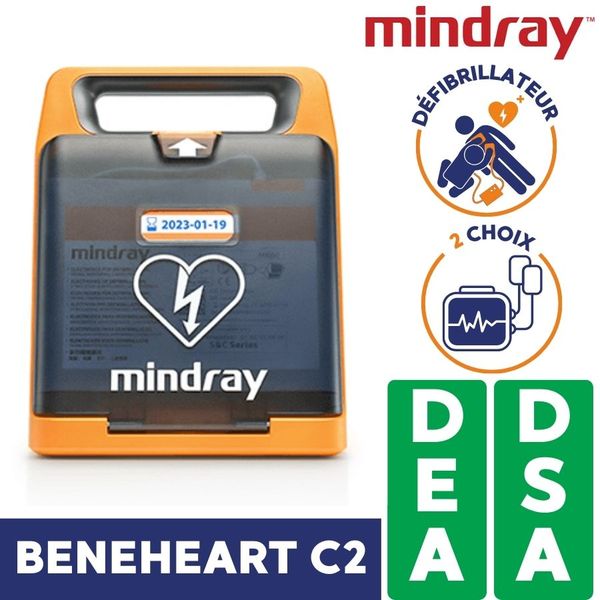 défibrillateur mindray beneheart c2 avec 2 choix disponibles dea et dsa