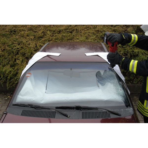 Protection de pare-brise anti-éclats avec fenêtre