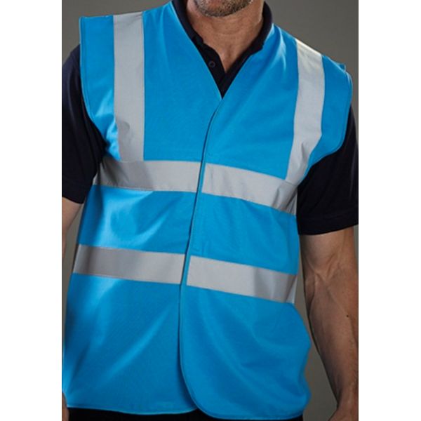 Gilet haute visibilité couleur bleu roi EN20471