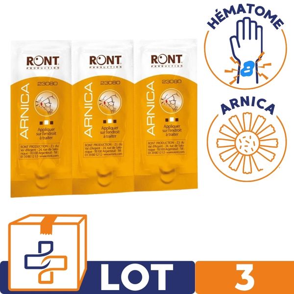 lingette anti-inflammatoire arnica pour hématomes 