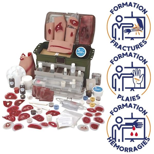 kit maquillage pour formation secourisme fracture plaie et hemorragies