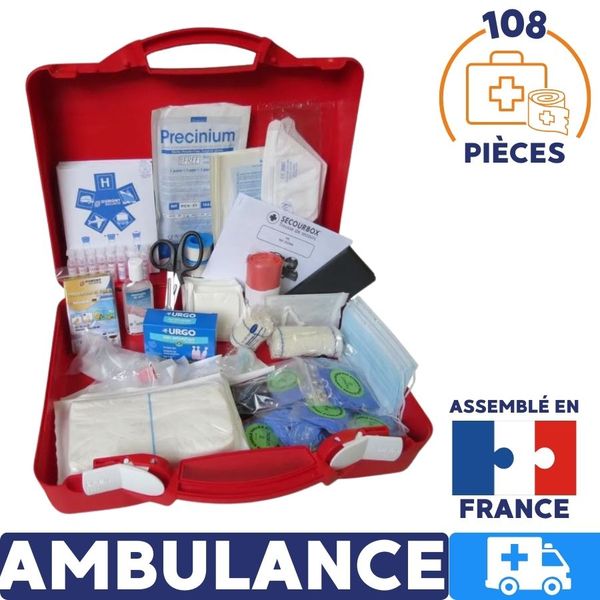 Trousse de secours Ambulance VSL - Remplie