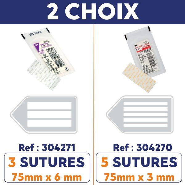 Pansement Steri Strip 3M stérile - Boite de 50 pochettes