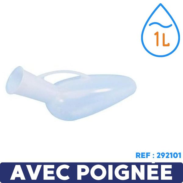 Urinal homme gradué en pehd contenance 1L