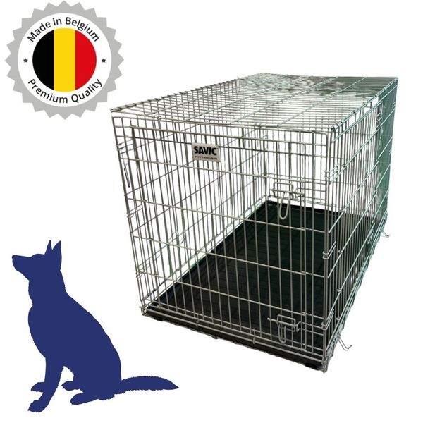 Cage de transport pour chien en acier