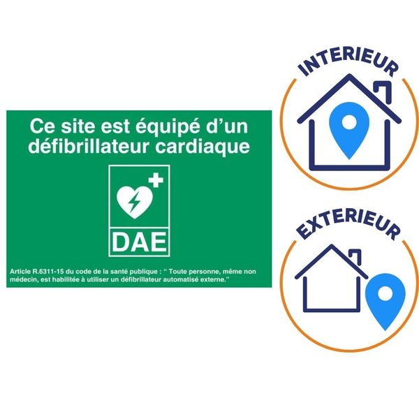 emplacement intérieur et extérieur signalétique dae