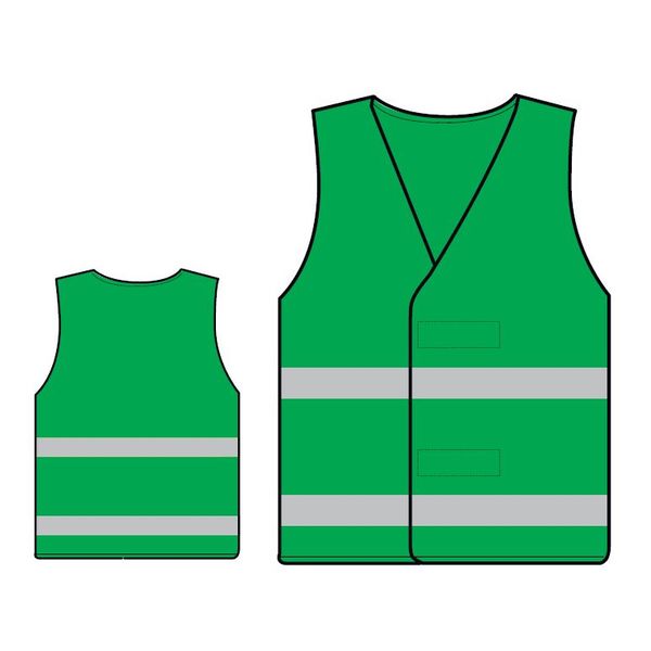 Gilet haute visibilité vert prairie