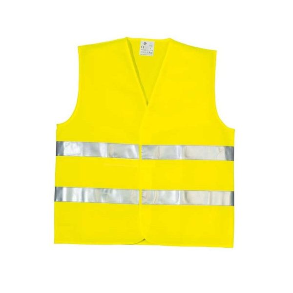 Gilet haute visibilité réfléchissant - Jaune 4 bandes