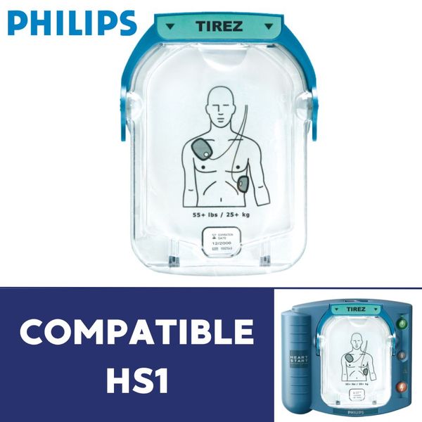 Electrode défibrillateur adulte HS1 Philips