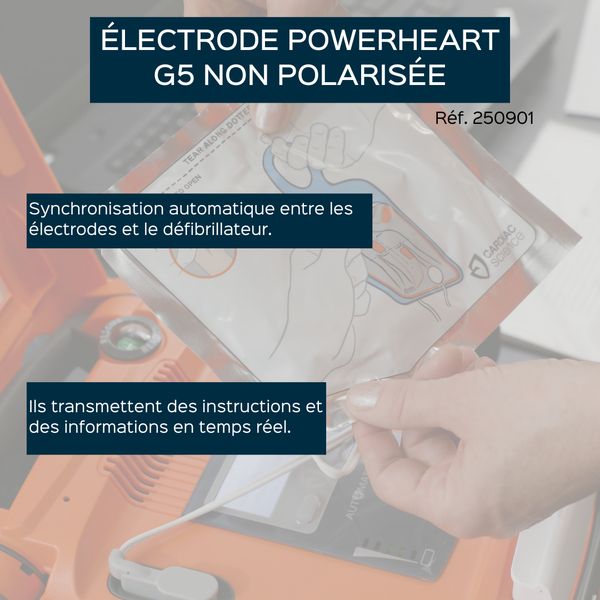 Electrodes Adulte Powerheart G5 - la paire