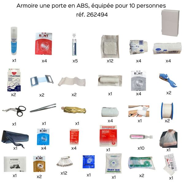 armoire une porte 10 personnes ABS