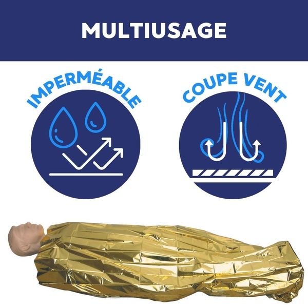 Couverture de survie enfant - Lot de 10