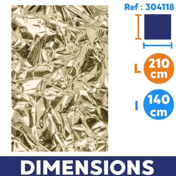dimension couverture de survie 210*140 cm