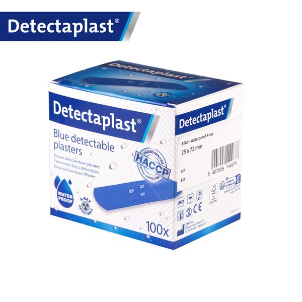 Pansements détectables X-Ray bleus - 25 x 72 mm
