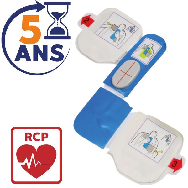 Electrode défibrillateur adulte CPRD AED Plus Zoll