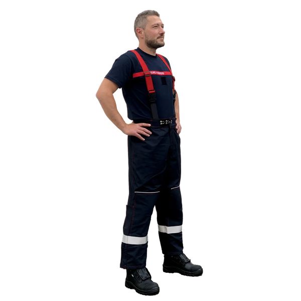 Surpantalon niveau 1 bleu bandes grises