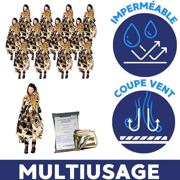 comment utiliser une couverture de survie​ imperméable et coupe vent