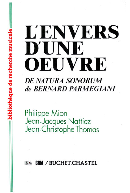 Envers d’une oeuvre (l’)