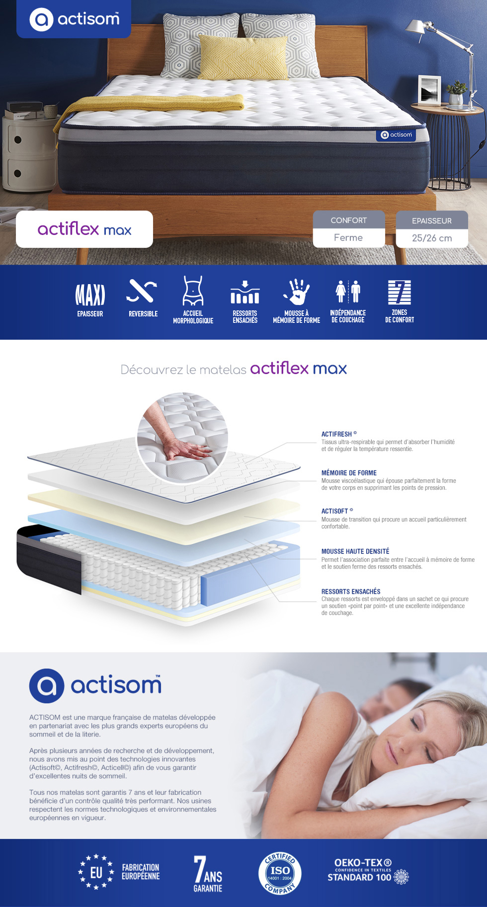 matelas actiflex max actisom